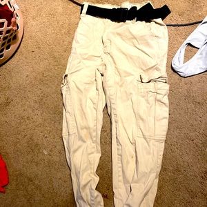 craig pants with belt buckle